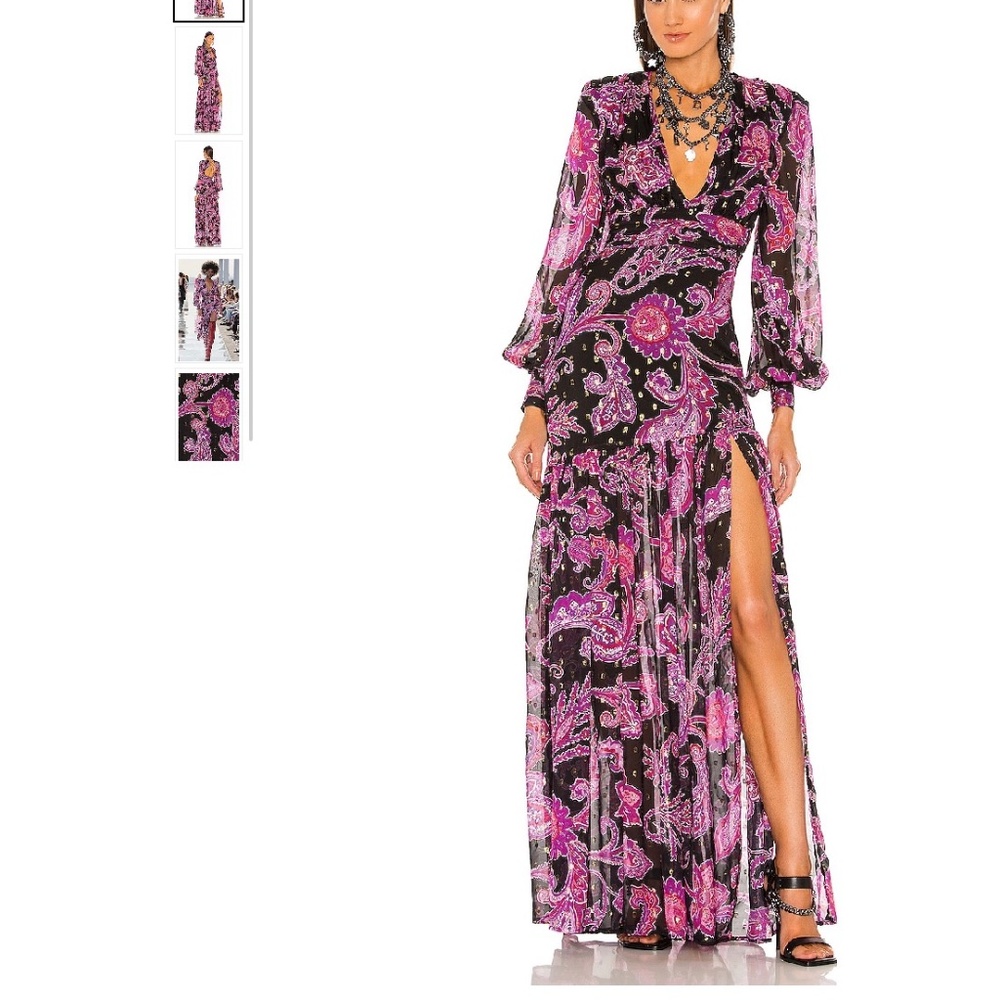 HTF Revolve x DUNDAS Sold Out ZEPPELIN Maxi Dress MSRP $528